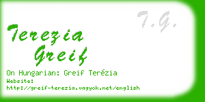 terezia greif business card